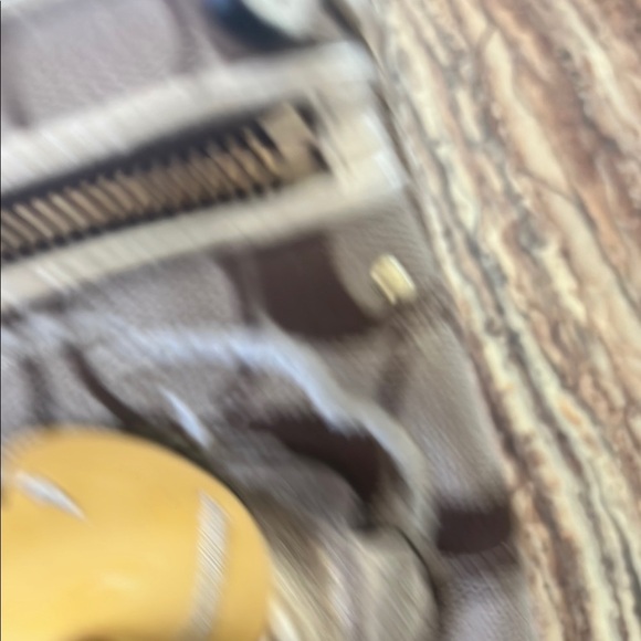 Coach Brown and Gold Clutch Wristlet - Picture 4 of 6